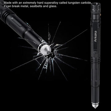 Durable Tactical Pen with Tungsten Tip, Flashlight & Survival Tools for Self Defense